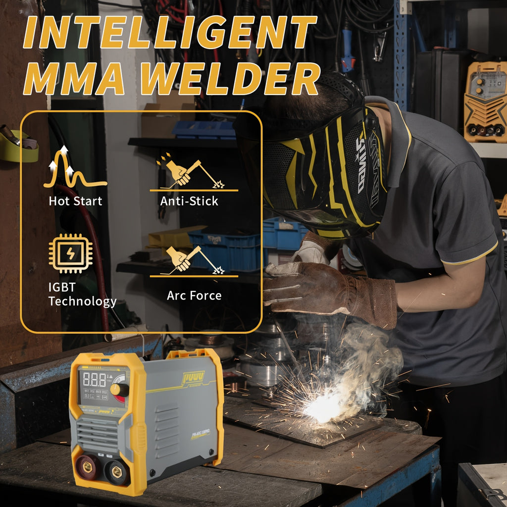 135A 110V Stick/Lift TIG 2-in-1 Welder Dc Inverter Welder With LCD Digital, Thermal Protection, Electrodes, Hot Start Portable MMA Arc/Lift TIG Welder