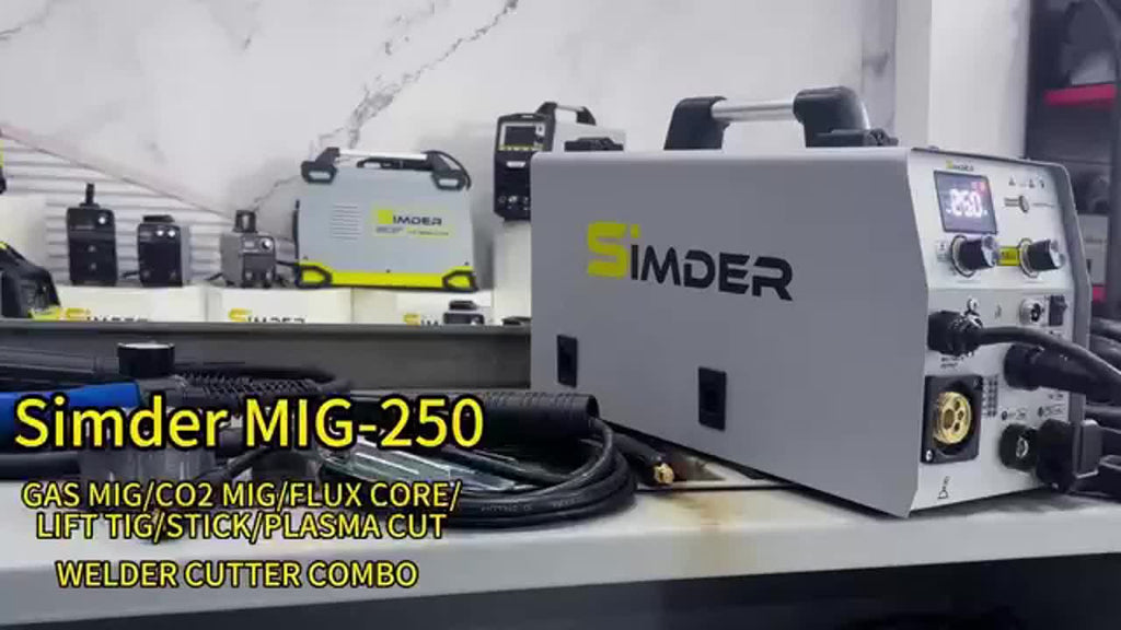 Plasma Cutter Welder MIG Welder Combo 6in1 with 65Pcs PT31 Plasma Cutting Torch Consumable, Gas MIG/Flux Core MIG/Spool Gun/Lift TIG/Stick/Plasma Cutting 110v/220v Aluminum MIG Welder Machine with Complete Welding Accessories