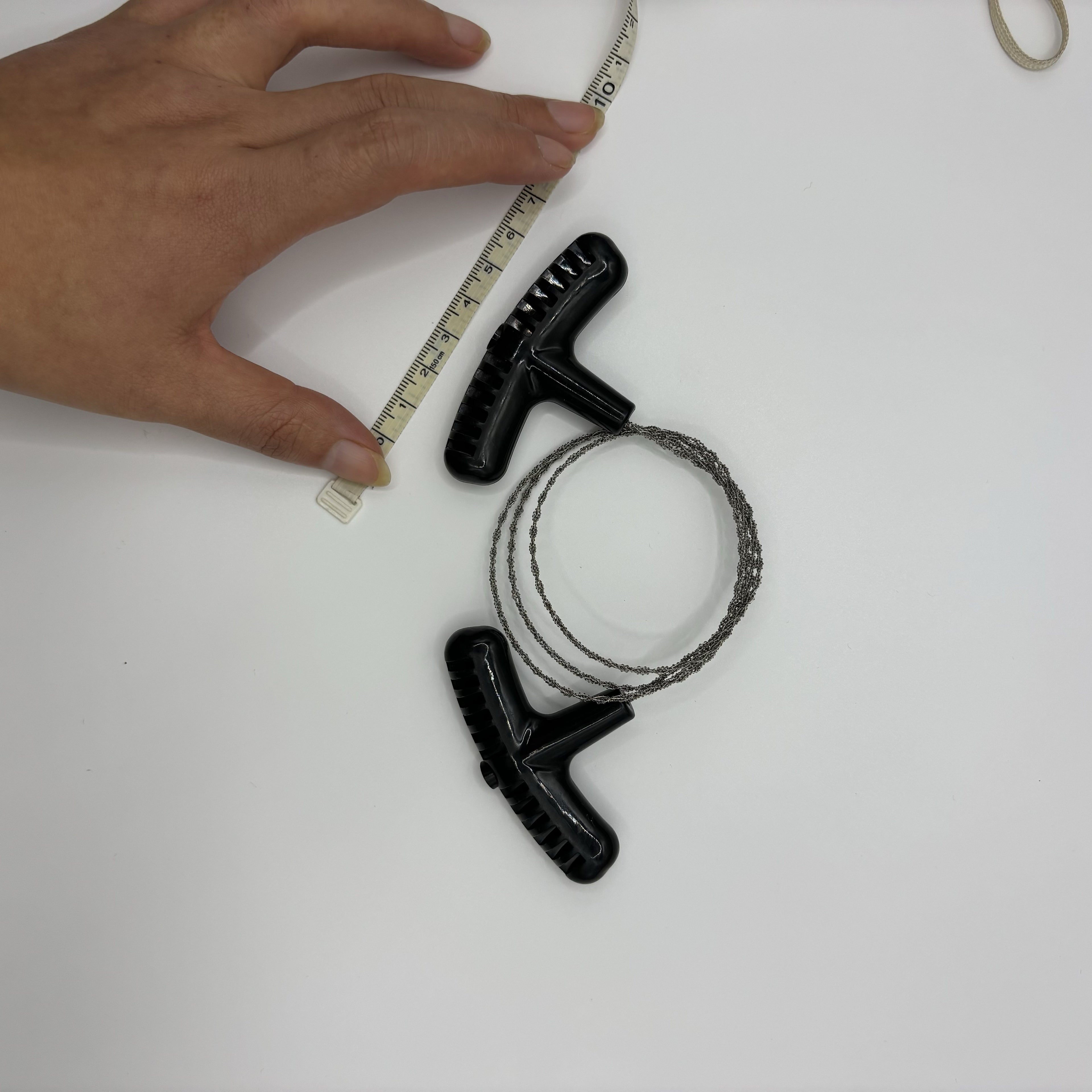 1pc Stainless Steel Wire Saw, Outdoor Hand Pulled Wire Saw Rope, Multipurpose Camping Cable Survival Wire For Rubber, Plastic, Soft Metal And Wood