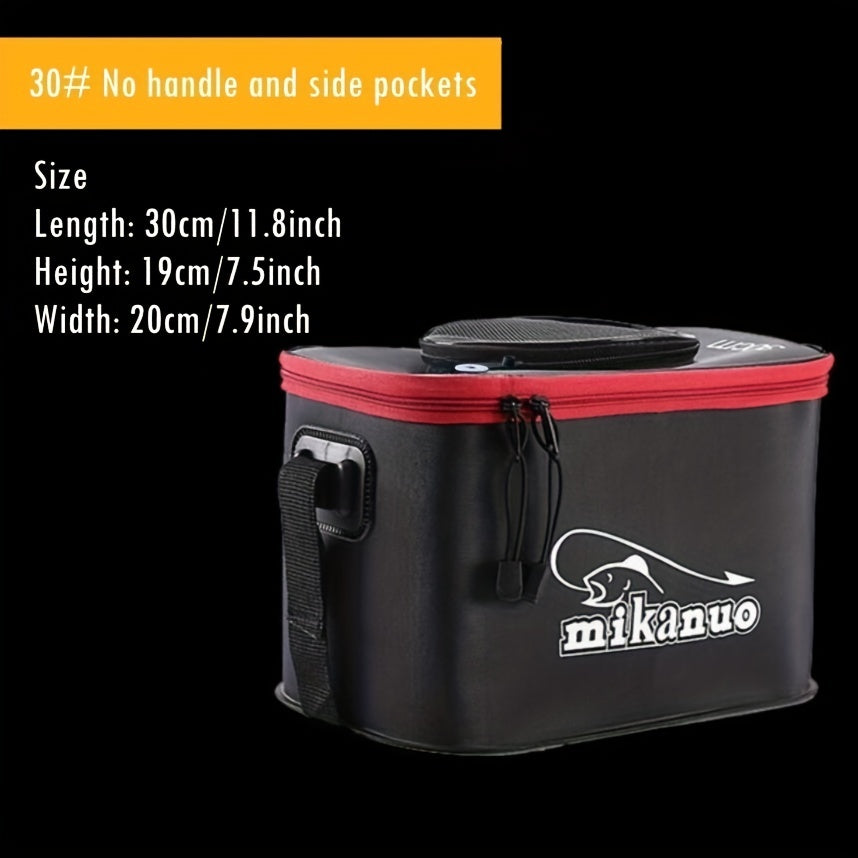 Large Volume No Pump Portable EVA Fishing Bag, Collapsible Live Fish Box, Multi-Functional Folding Camping Water Container Pan Basin, Fishing Tackle Storage