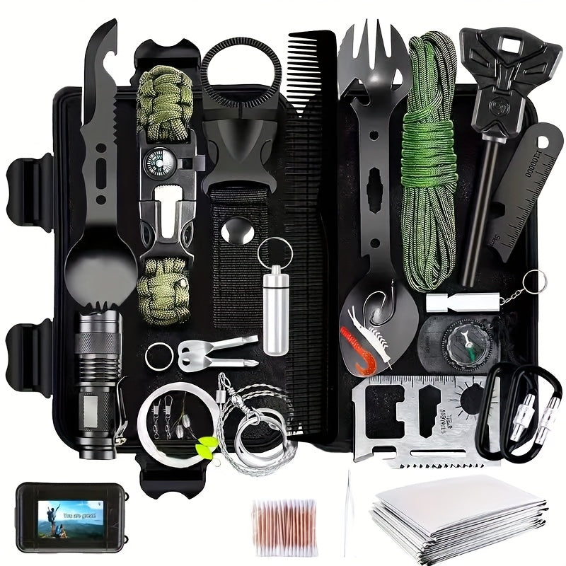 20pcs Insulation Blankets, 158pcs Of Professional Survival Equipment, Used For Emergency Situations, Hiking, Outdoor Activities, And Disaster Preparedness Survival Equipment, Life-saving Kits, And First Aid Kits