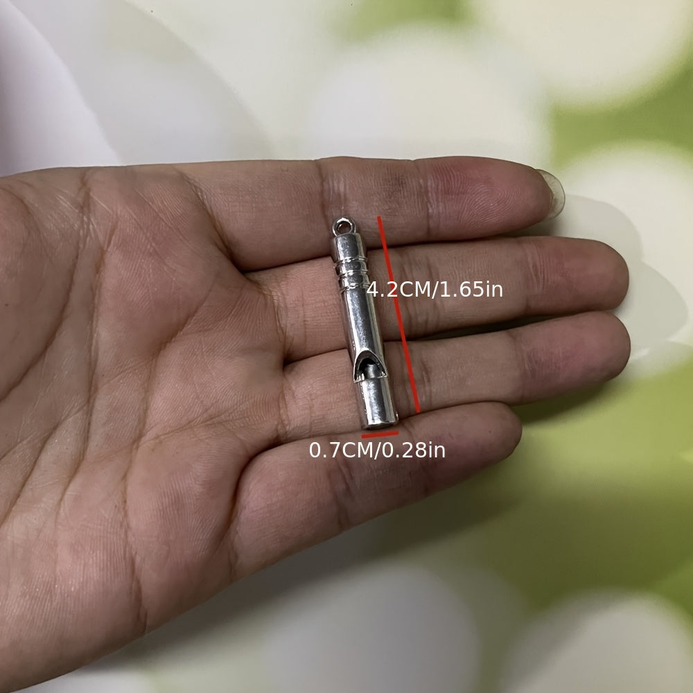 2pcs Titanium Alloy Emergency Whistles - Loud, Durable Survival Gear for Outdoor Hiking, Camping & Adventure Sports