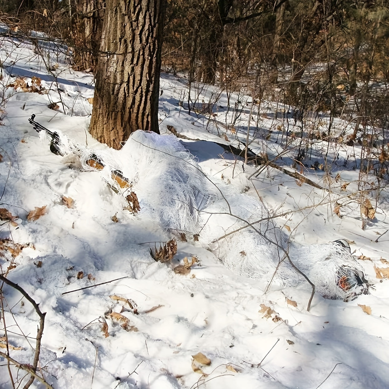 Men's Dry Grass Ghillie Suit, Winter Camo Hunting Suit, Airsoft Gillie Suit Hooded Camouflage Hunting Gear