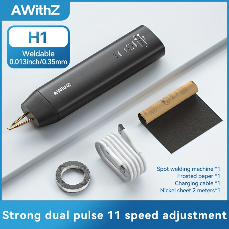 Portable Handheld Spot Welder Kit with 18650 Lithium Battery - USB Rechargeable, Ideal for Nickel Sheets & DIY Projects