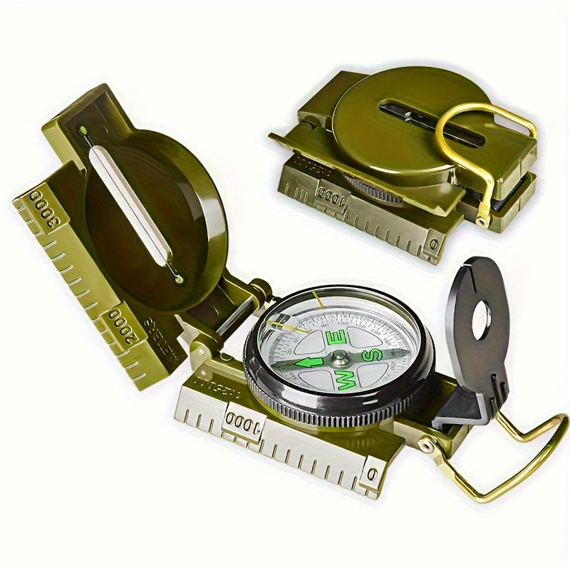 1pc Outdoor Survival Compass - Multifunctional Waterproof Portable Compass For Hiking, Camping, Travel - For Adventurers & Outdoor Enthusiasts - Perfect Gift for Explorers & Hikers
