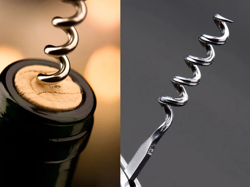 laguiole Pocket Knife Corkscrew Wine Openers Portable Folding Steak Knives Outdoor Camping Knife Camping Tool Household Use 1pcs