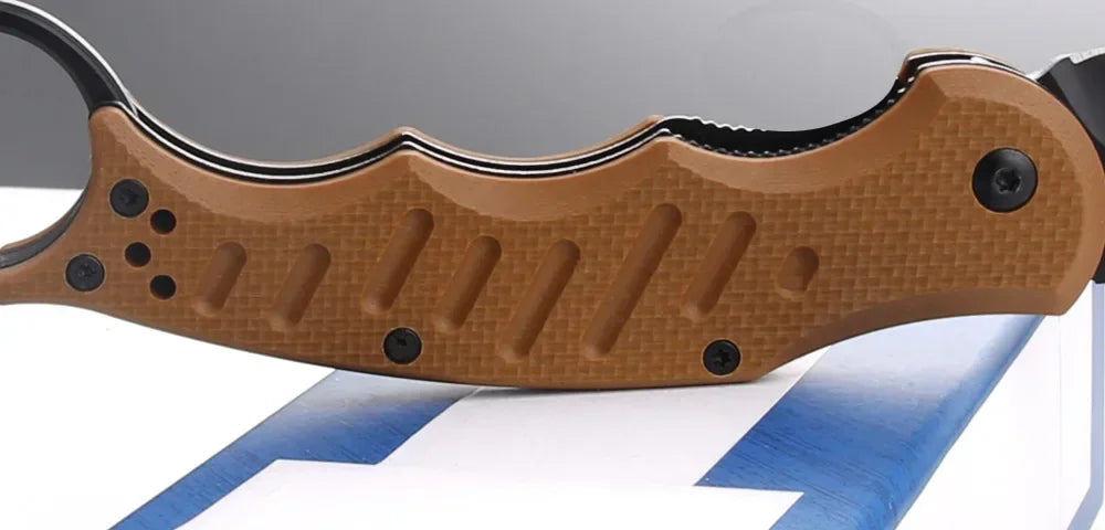 fo-x folding knife 440c Steel G10 Knives Camping Outdoor Utility EDC Tools Tactical  Survival Self Defense tool folding knife