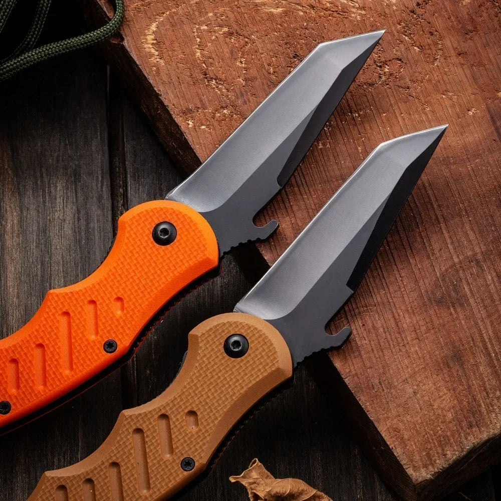 fo-x folding knife 440c Steel G10 Knives Camping Outdoor Utility EDC Tools Tactical  Survival Self Defense tool folding knife