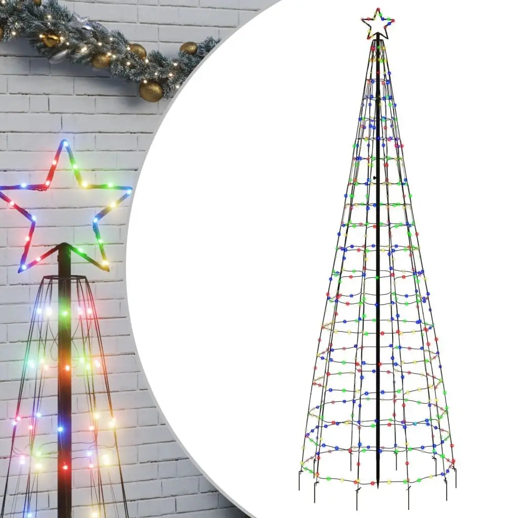 570 LEDs Colorful Christmas Tree Light with Spikes 118.1\" Christmas Lights
