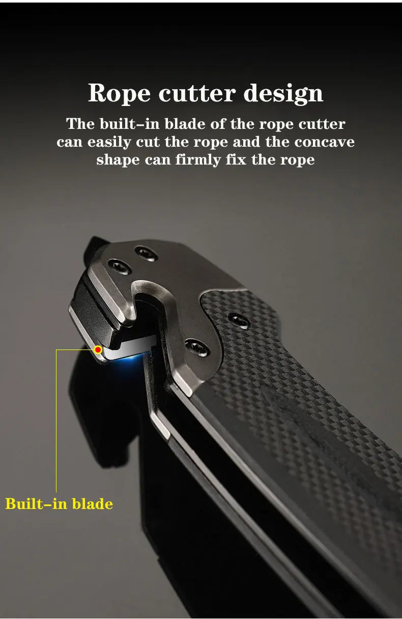 Outdoor multipurpose tactical survival knife camping folding knife stainless steel portable pocket defense pocket knife