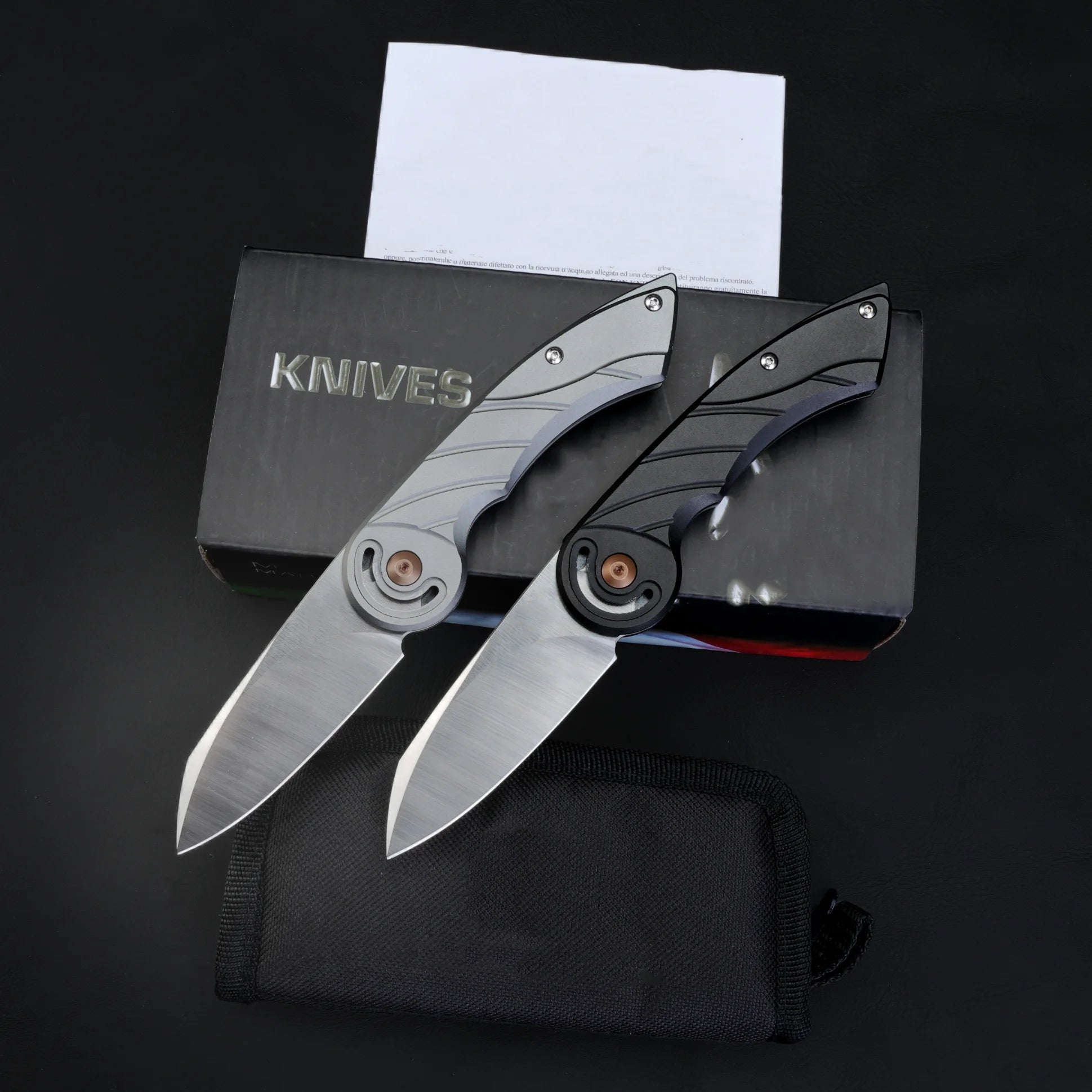 EDC's unique and interesting folding knives, camping portable pocket knives, collectible gift knives, and sharp fruit knives