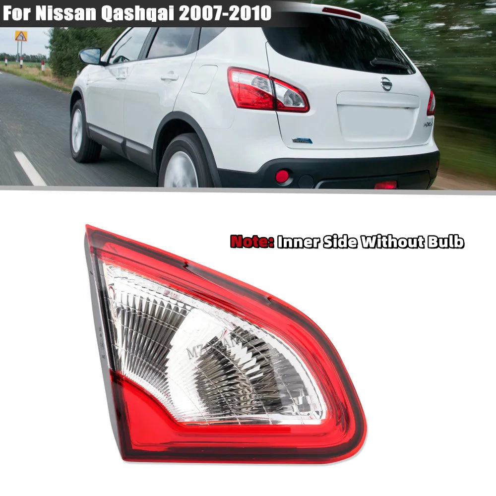 Car Outer Rear Tail Light For Nissan Qashqai 2008-2015 EU Version Brake Fog Lamp Accessories Car Warning Running Light