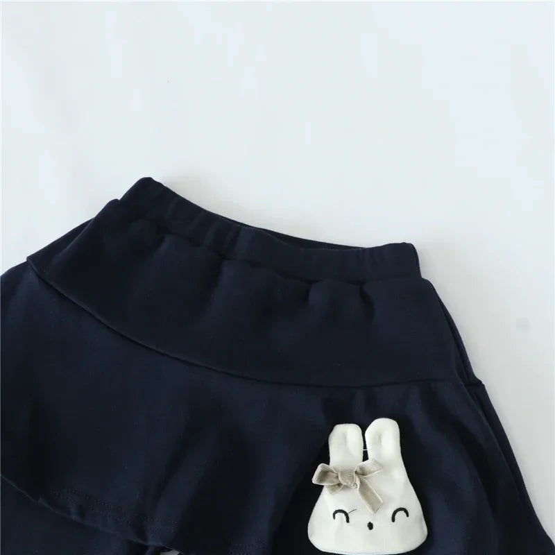 Baby Girls Leggings Kids Lace Princess Skirt Pants Spring Autumn Children Cotton Trousers 1-8 Years Girl Solid Color Leggings