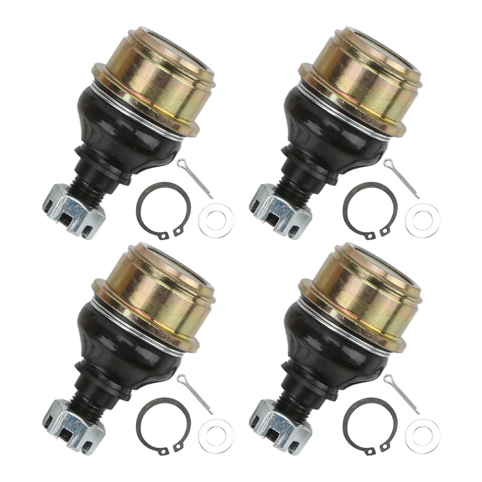 4pcs Upper Lower Ball Joint Kit 51375‑HP5‑601 ATV Accessories Replacement for Honda Rancher 350 400 420