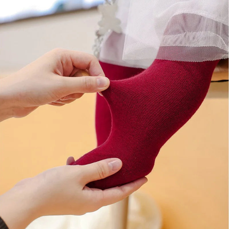 One pair of full-leg baby leggings is suitable for boys and girls aged 0-4 in five colors