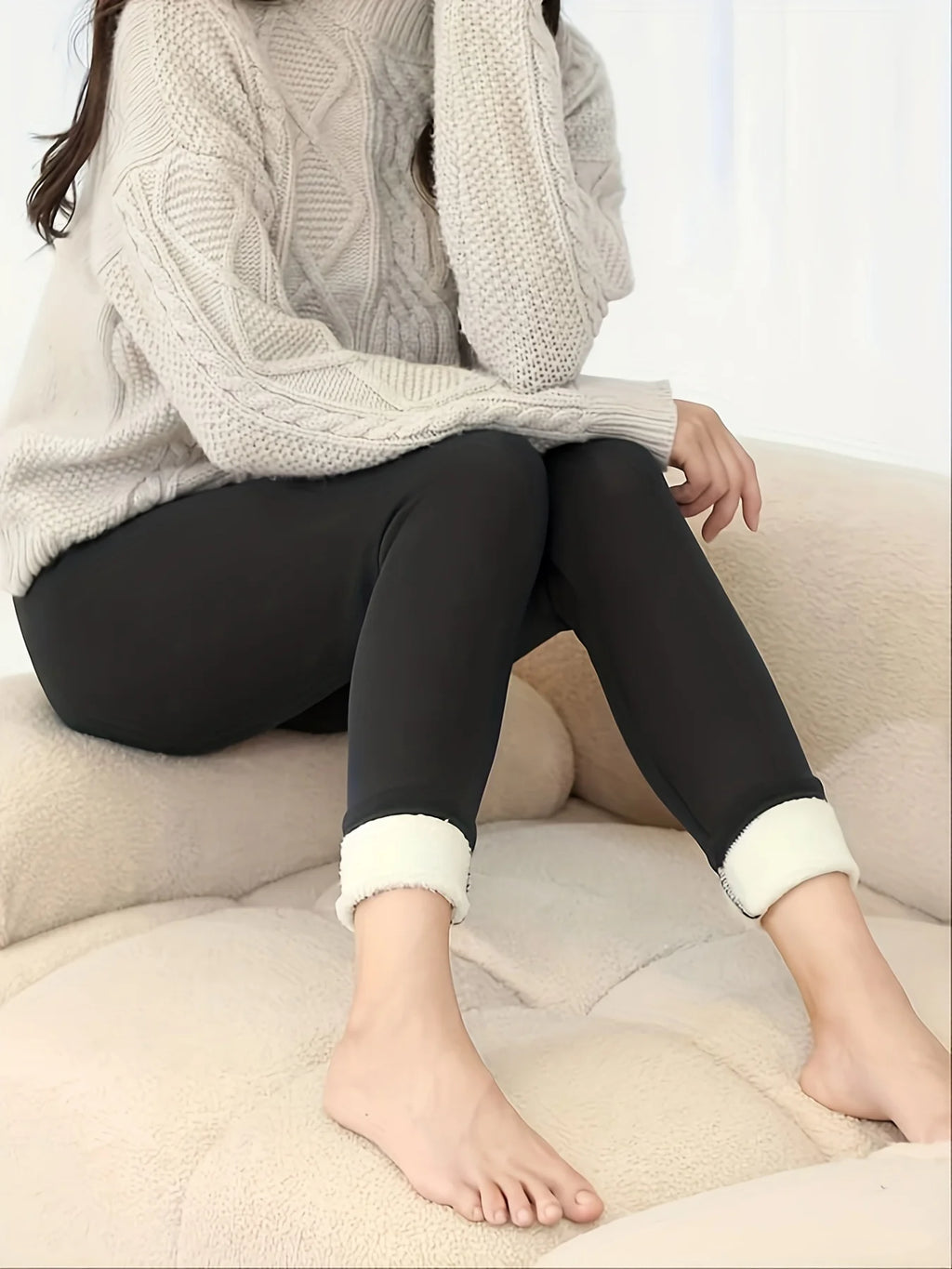Thermal Leggings Women Winter Warm High Waist Simplicity Warm Pants Fashion Black Elasticity Autumn Velvet Comfortable Leggins