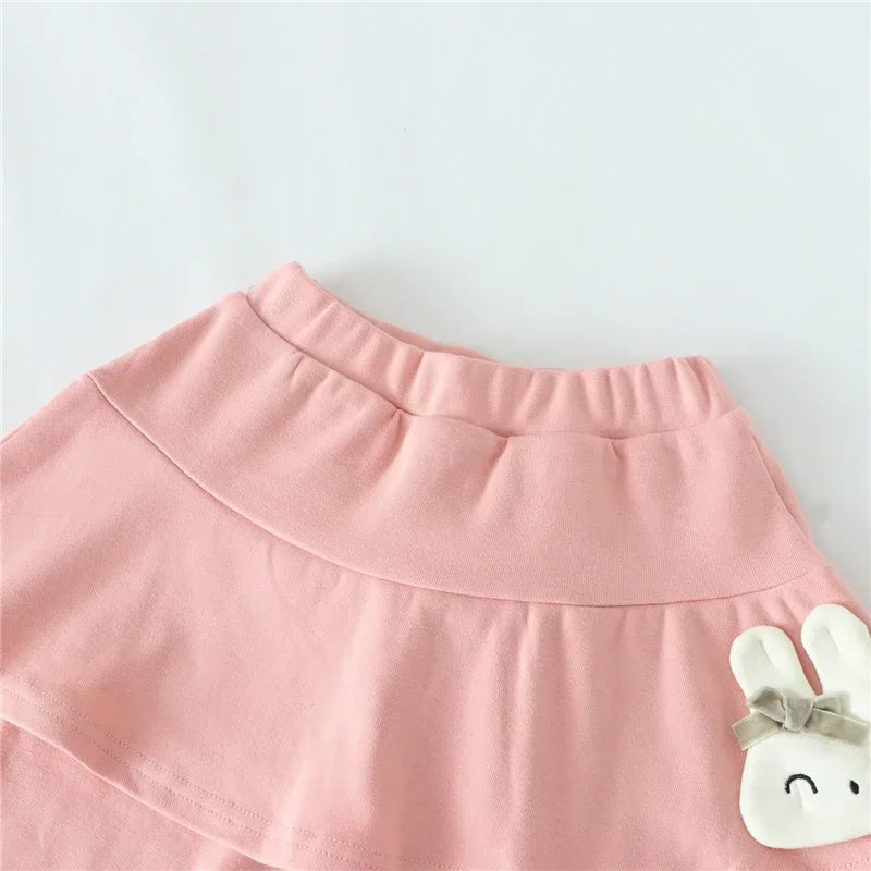 Baby Girls Leggings Kids Lace Princess Skirt Pants Spring Autumn Children Cotton Trousers 1-8 Years Girl Solid Color Leggings