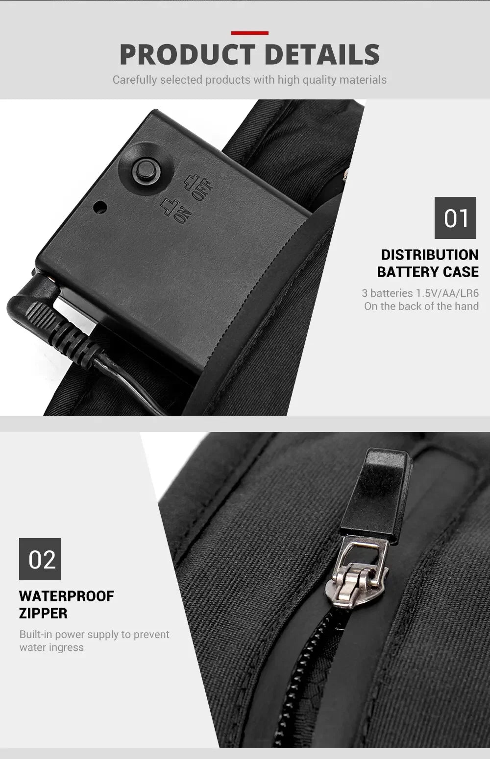 Heated Motorcycle Gloves Winter Moto Heated Gloves Warm Waterproof For Snowmobile Heating Thermal Gloves