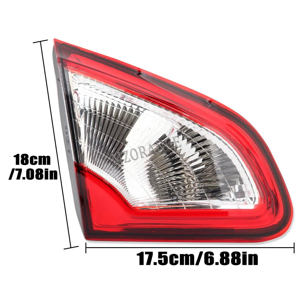 Car Outer Rear Tail Light For Nissan Qashqai 2008-2015 EU Version Brake Fog Lamp Accessories Car Warning Running Light