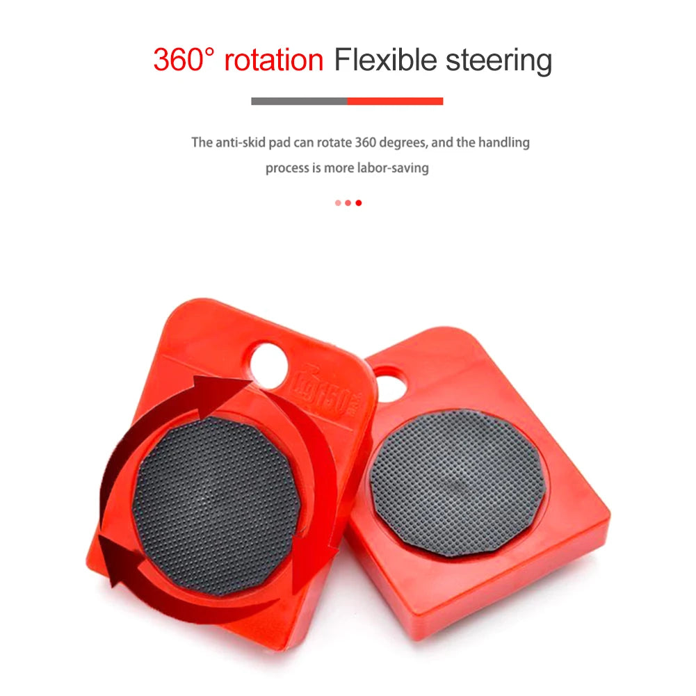 Heavy Furniture Transport Roller Set Removal Lifting Moving Tool Wheel Bar Mover Heavy Stuffs Moving Roller Wheel Move Artifact