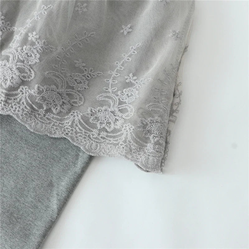 Baby Girls Leggings Kids Lace Princess Skirt Pants Spring Autumn Children Cotton Trousers 1-8 Years Girl Solid Color Leggings