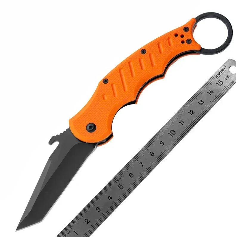 fo-x folding knife 440c Steel G10 Knives Camping Outdoor Utility EDC Tools Tactical  Survival Self Defense tool folding knife