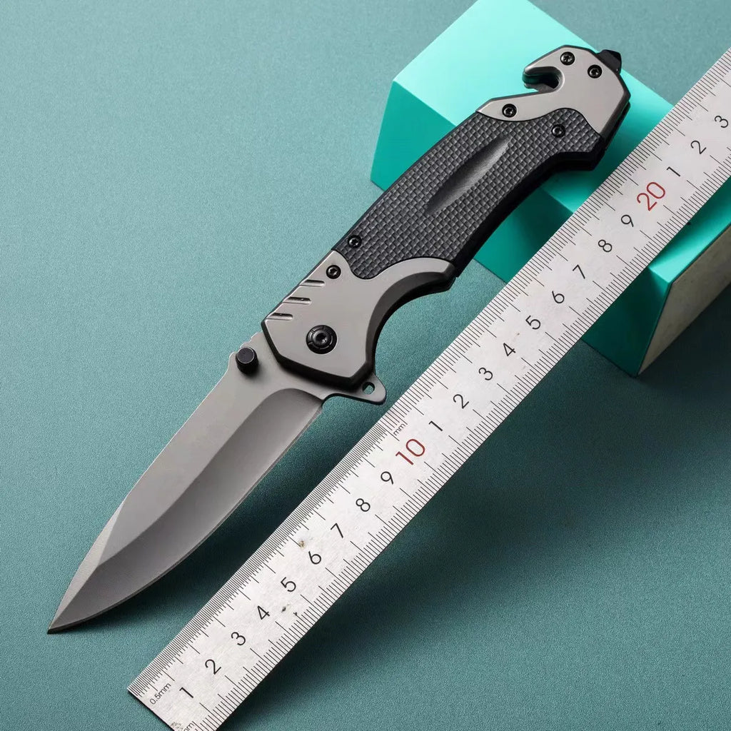 Outdoor multipurpose tactical survival knife camping folding knife stainless steel portable pocket defense pocket knife