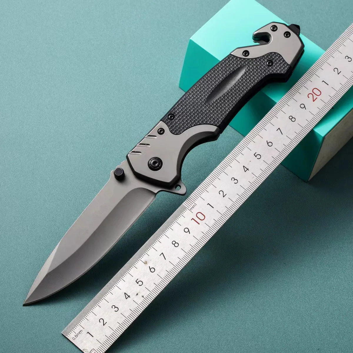 Outdoor multipurpose tactical survival knife camping folding knife stainless steel portable pocket defense pocket knife