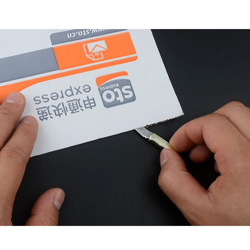 EDC MIni Beautiful Shell Keychian Folding Knif e Mini Blade Necklace Pocket Wallet Keychain Knives Survival Tool Cutter Peeler