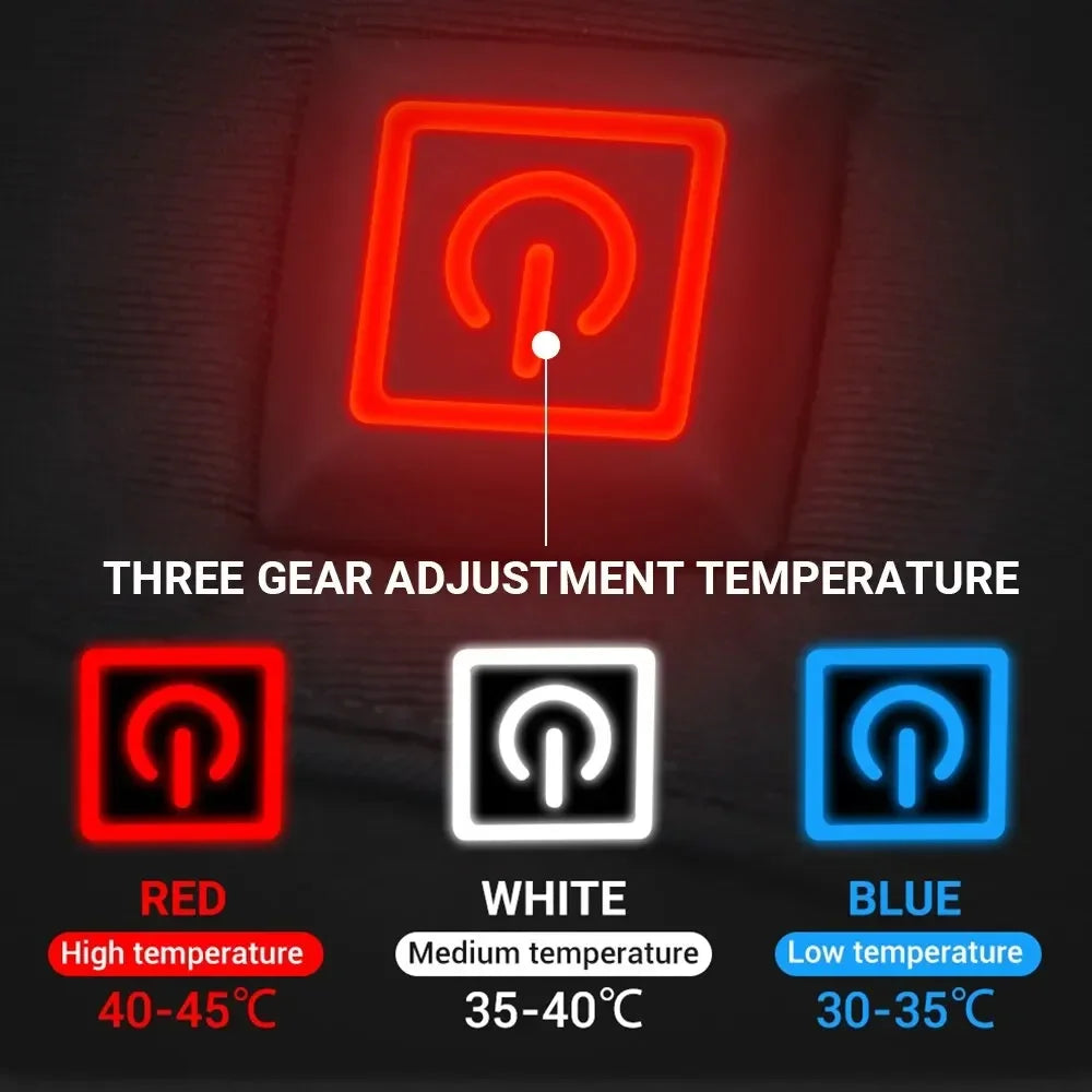 Heated Motorcycle Gloves Winter Moto Heated Gloves Warm Waterproof For Snowmobile Heating Thermal Gloves