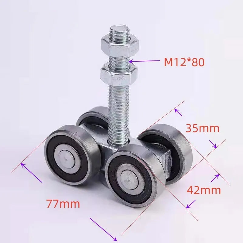 Door pulley Heavy Sliding door hanging wheel Industrial door Sliding doors Factory hanging rail bear 400kg strong durable