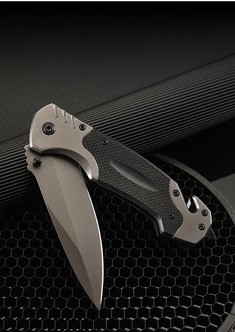 Outdoor multipurpose tactical survival knife camping folding knife stainless steel portable pocket defense pocket knife
