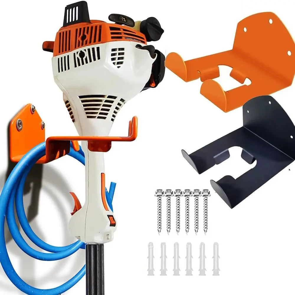 Heavy Duty Weeder Eater Hanger Support Wall-Mounted Lawn Mower Rack Trimmer Shelf Garage Organizer Garage Storage Hanger