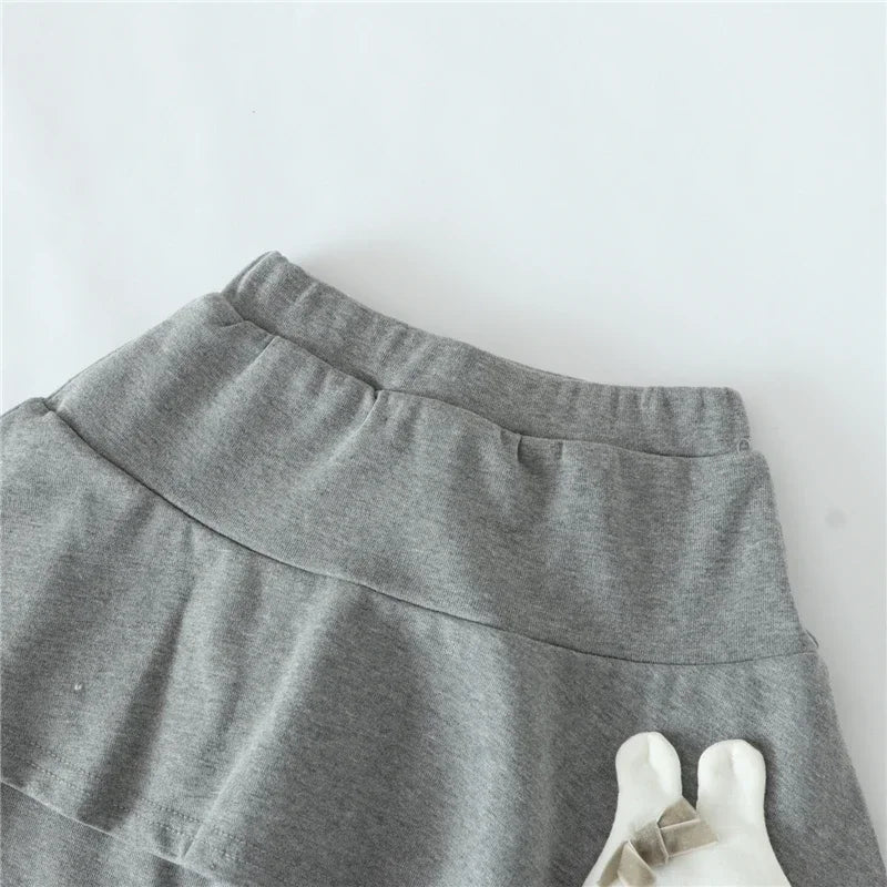 Baby Girls Leggings Kids Lace Princess Skirt Pants Spring Autumn Children Cotton Trousers 1-8 Years Girl Solid Color Leggings