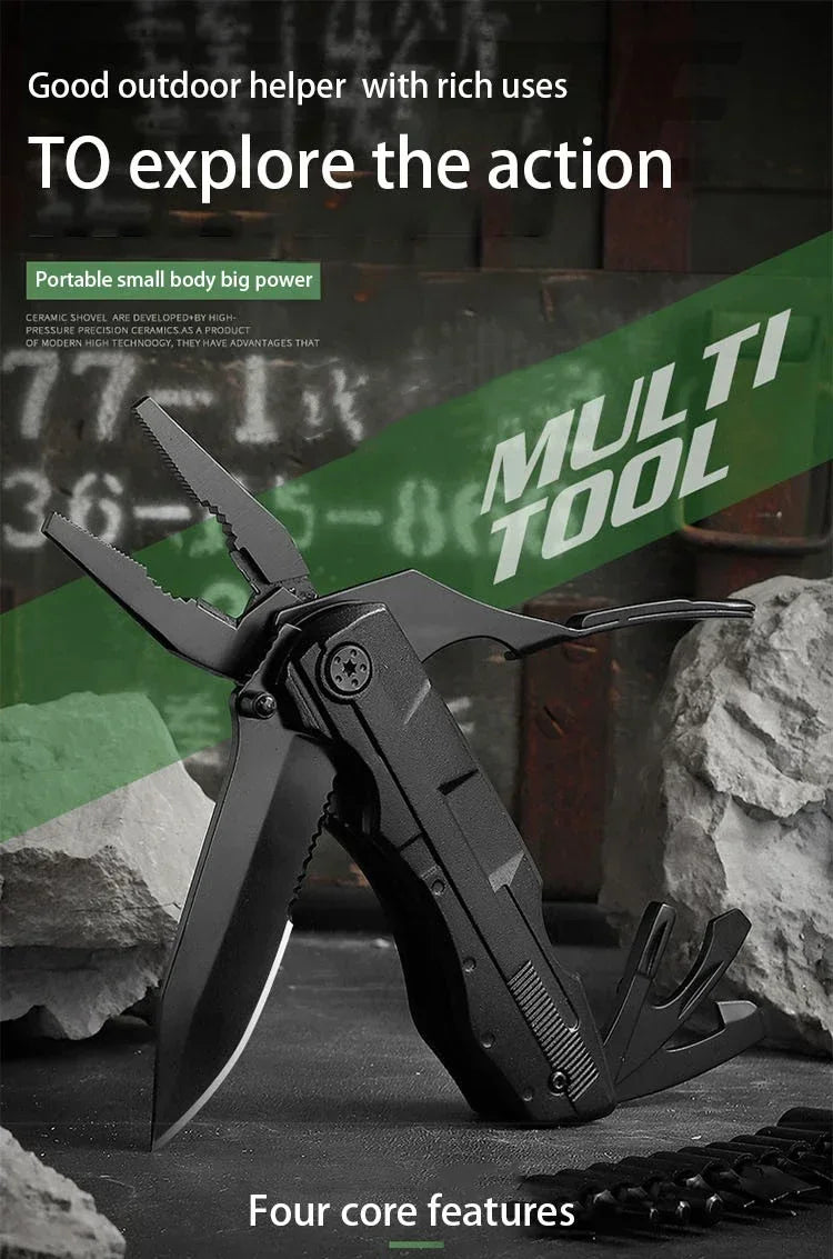 New Multifunction Stainless Steel Multi-tool Pocket Knife Pliers Mini Portable Knife for Hunting Camping Survival Folding Knife