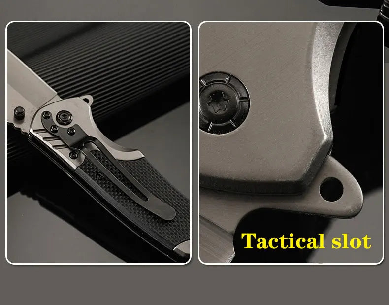 Outdoor multipurpose tactical survival knife camping folding knife stainless steel portable pocket defense pocket knife