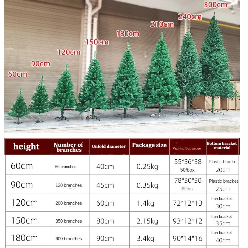 Christmas Trees Decoration Set 90/120/150180cm Large Christmas Tree Ornament Home Decor New Year DIY Christmas Tree Dropship