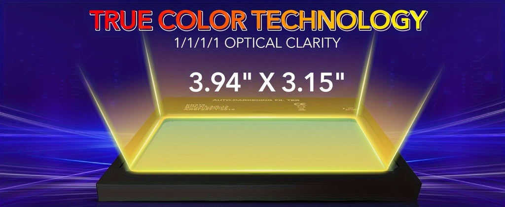 TRQWH Welding Helmet Auto Darkening - Large Viewing True Color Solar Powered Welding Hood With 4 Arc Sensor Adjustable Wide Shade Welder Mask For TIG MIG ARC Weld Plasma Cut Grinding