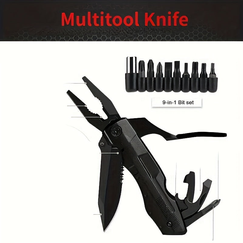 Multi-tool Pocket Knife 16 In 1 With Saw Blade, Blade, Pliers, Screwdriver, Bottle Opener, Folding Knife, Camping, Outdoor Survival Knife, Emergency Use, The Perfect Gift For Men And Dads