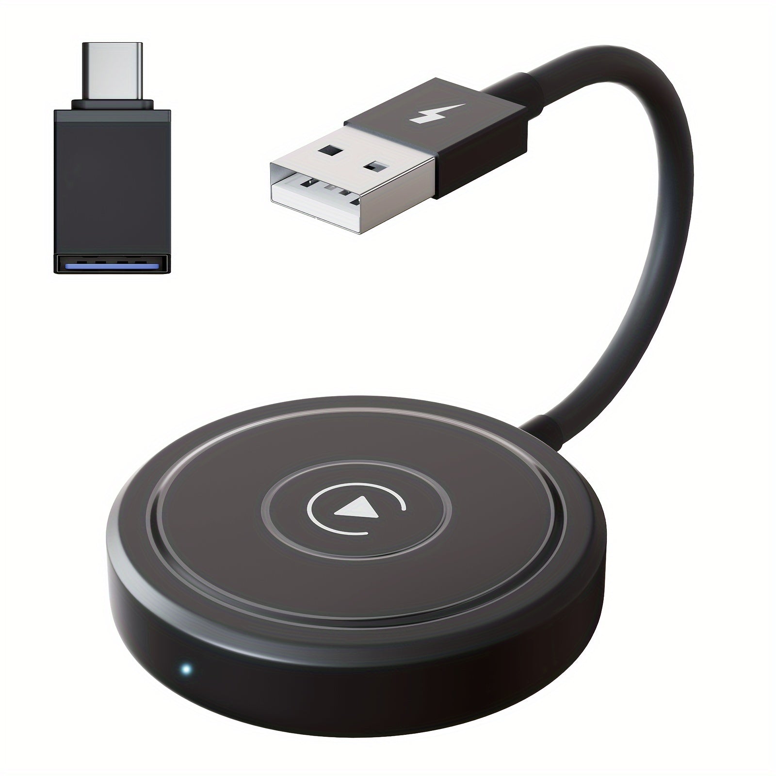 Wireless CarPlay Adapter Wired to Wireless Plug & Play - Wireless 5.0, Auto Connect, Compatible with 600+ Cars (2016+), USB-Powered for iPhone iOS 10+, Carplay Wireless Adapter, Call Management, Compact Design, Highquality El