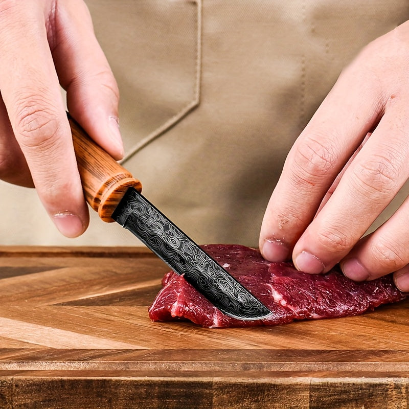 Portable Mini Pocket Knife for Men And Women, Stainless Steel Fruit Knife, Barbecue Knife, Perfect for Camping, Backpacking and Outdoor Adventures - Durable High-Hardness Blade, Easy To Carry and Use