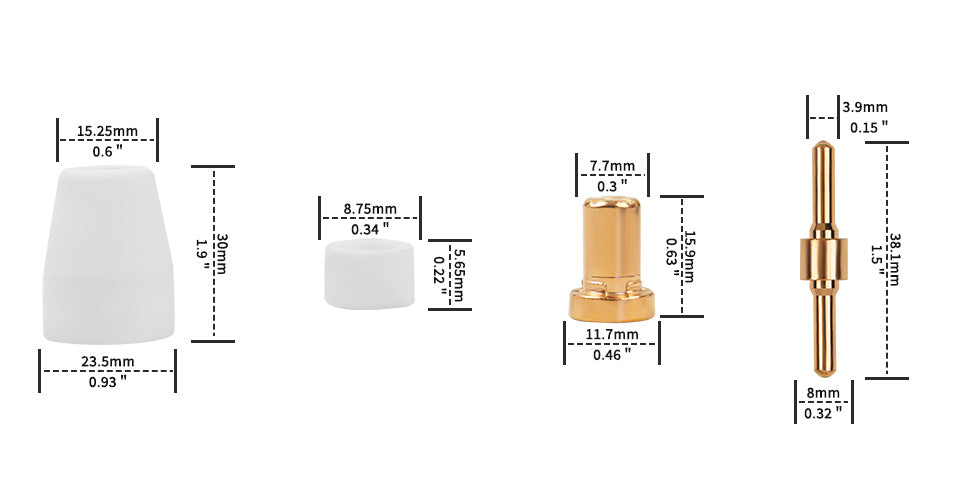 Plasma Cutter Welder MIG Welder Combo 6in1 with 65Pcs PT31 Plasma Cutting Torch Consumable, Gas MIG/Flux Core MIG/Spool Gun/Lift TIG/Stick/Plasma Cutting 110v/220v Aluminum MIG Welder Machine with Complete Welding Accessories