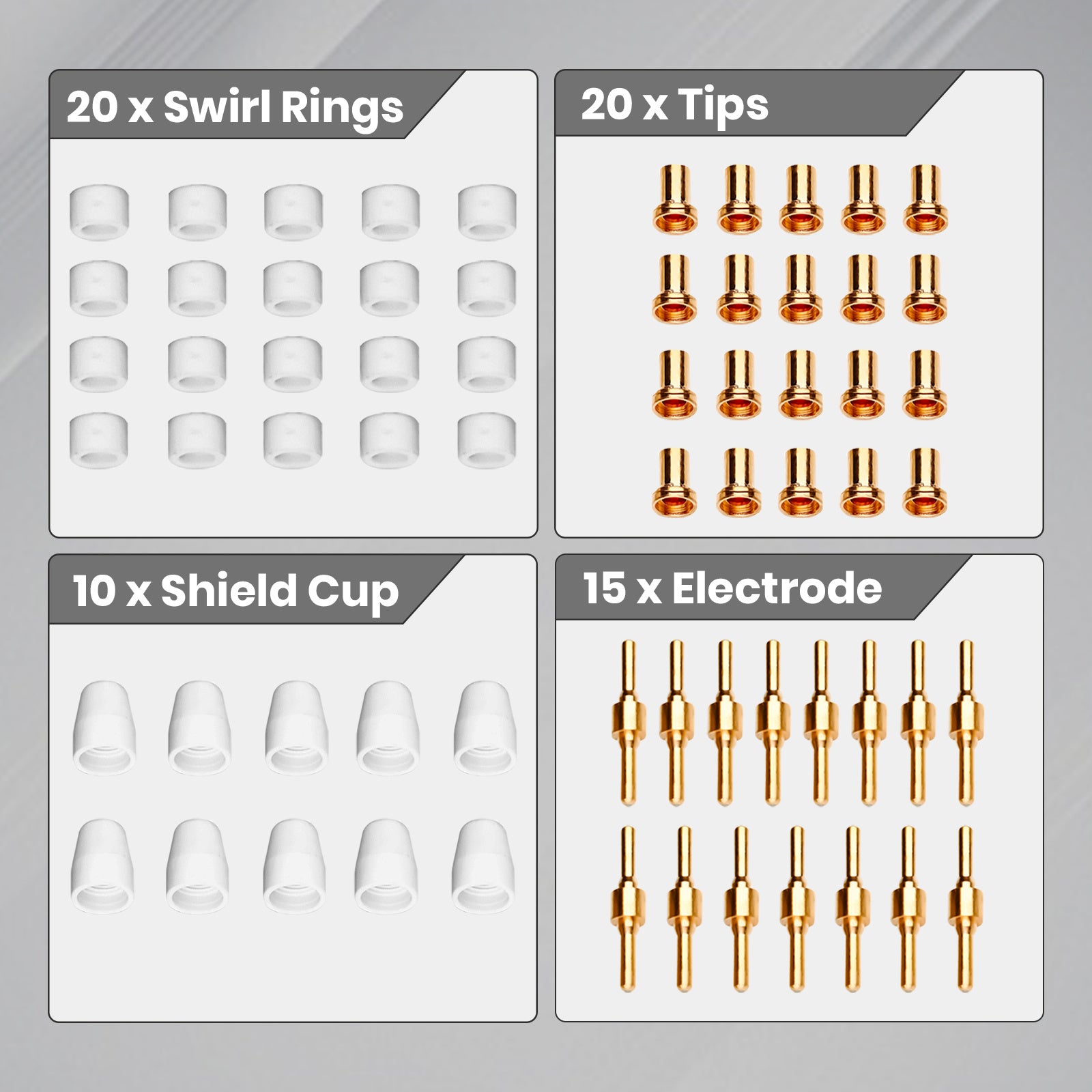 Plasma Cutter Welder MIG Welder Combo 6in1 with 65Pcs PT31 Plasma Cutting Torch Consumable, Gas MIG/Flux Core MIG/Spool Gun/Lift TIG/Stick/Plasma Cutting 110v/220v Aluminum MIG Welder Machine with Complete Welding Accessories