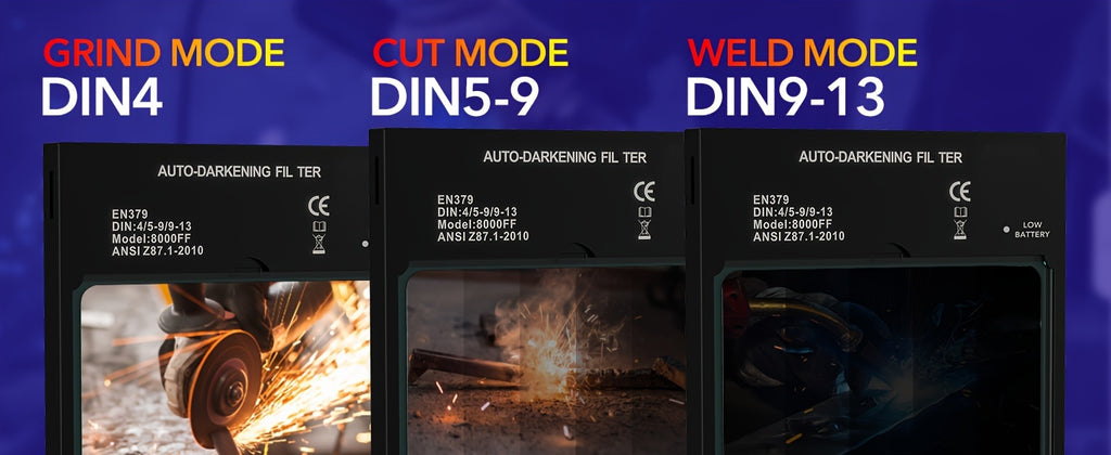 TRQWH Welding Helmet Auto Darkening - Large Viewing True Color Solar Powered Welding Hood With 4 Arc Sensor Adjustable Wide Shade Welder Mask For TIG MIG ARC Weld Plasma Cut Grinding