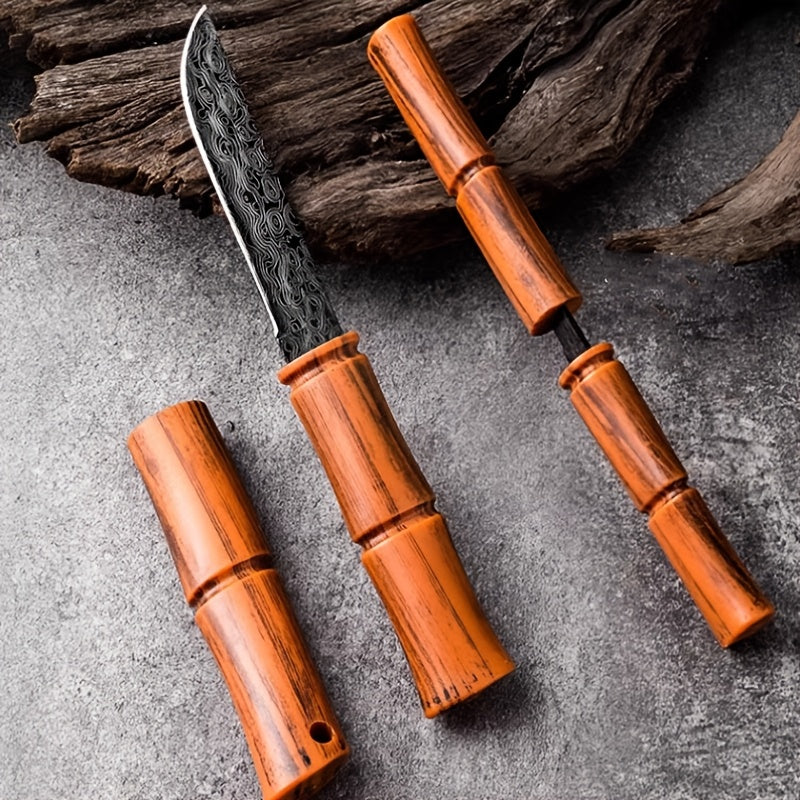 Portable Mini Pocket Knife for Men And Women, Stainless Steel Fruit Knife, Barbecue Knife, Perfect for Camping, Backpacking and Outdoor Adventures - Durable High-Hardness Blade, Easy To Carry and Use