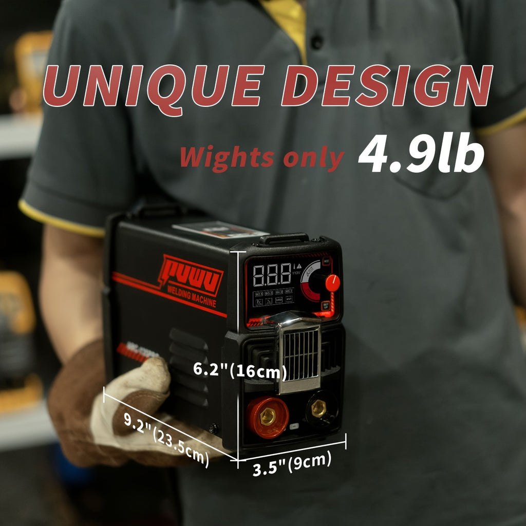 135A 110V Stick/Lift TIG 2-in-1 Welder Dc Inverter Welder With LCD Digital, Thermal Protection, Electrodes, Hot Start Portable MMA Arc/Lift TIG Welder