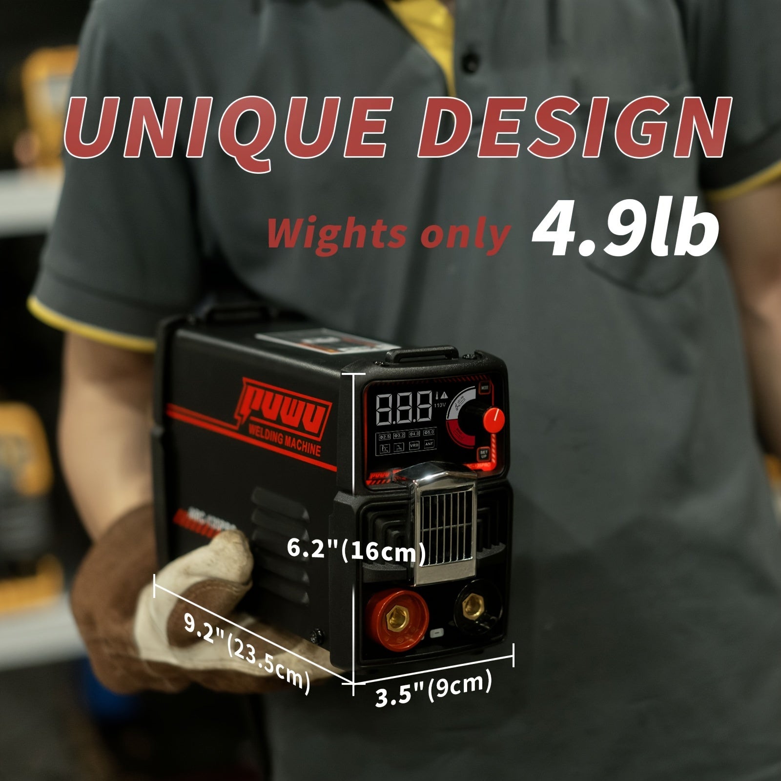 135A 110V Stick/Lift TIG 2-in-1 Welder Dc Inverter Welder With LCD Digital, Thermal Protection, Electrodes, Hot Start Portable MMA Arc/Lift TIG Welder