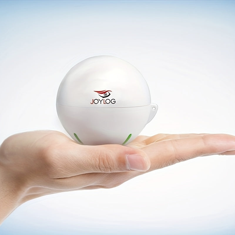 JOYLOG Smart Sounder Fishing Gauge with Wireless, Rechargeable Battery & LCD Display - White Boat Safety Device for Freshwater Anglers, Easy-to-Use Fish Locator with Color-Coded Scale, Durable Design, Angler Essentials, Compa