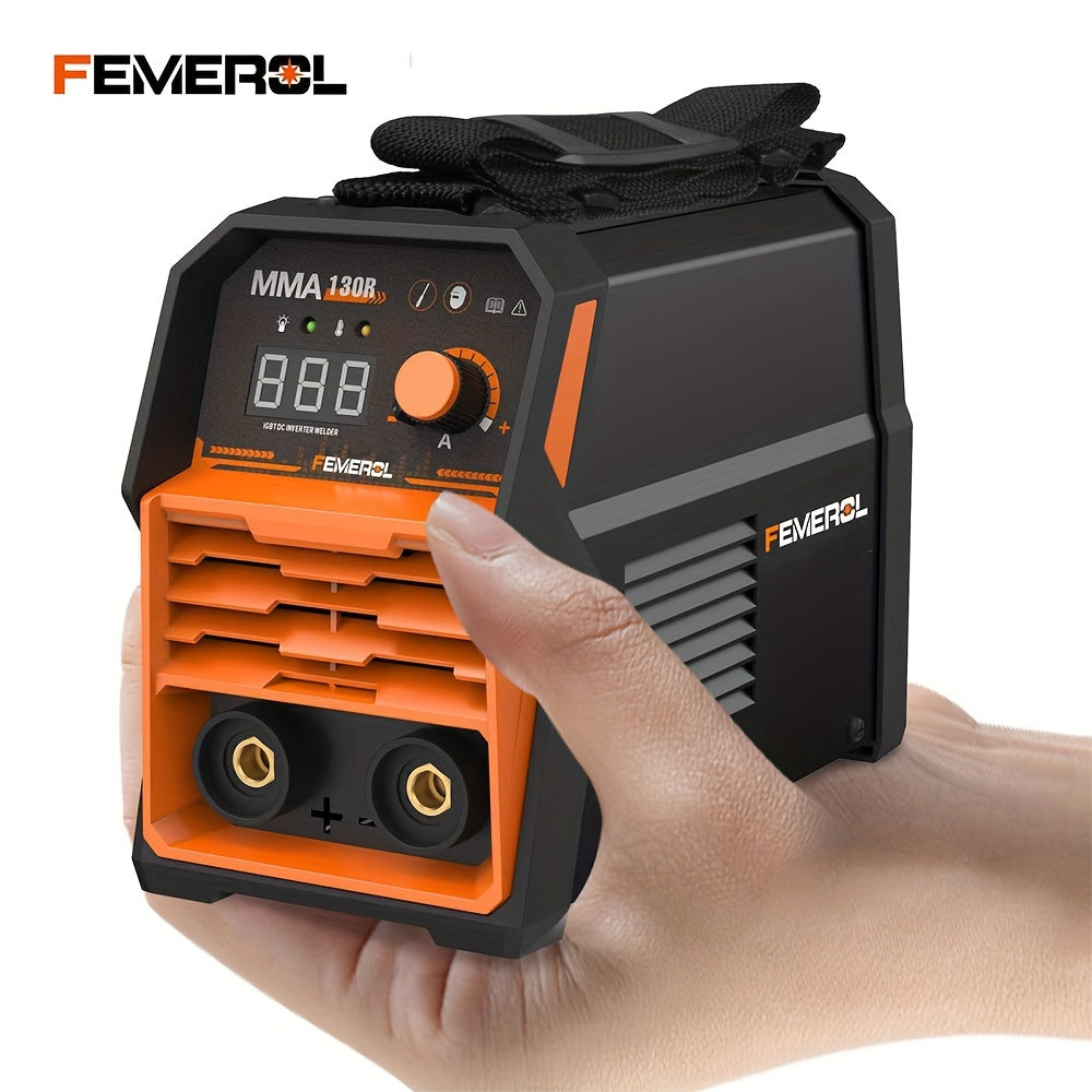 FEMEROL 130A Stick Welder, Mini And Portable MMA Welder Hot Start 110V ARC Welding Machine Digital Display IGBT Inverter Welder