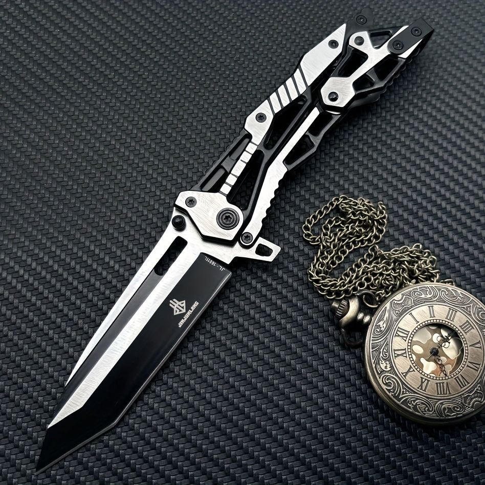 8.3 Inch Mechanical Style Folding Knife Cool Pocket Knife With Clip - Kinematic Pivot Action Tactical EDC Folding Knives For Outdoor Survival, Camping, Hiking, Hunting, Gifts For Men